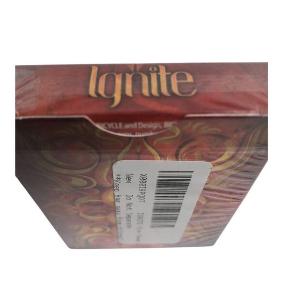 Ellusionist Ignite Red Deck Playing Cards 2014 Sealed Fire Theme Magic - Picture 6 of 8